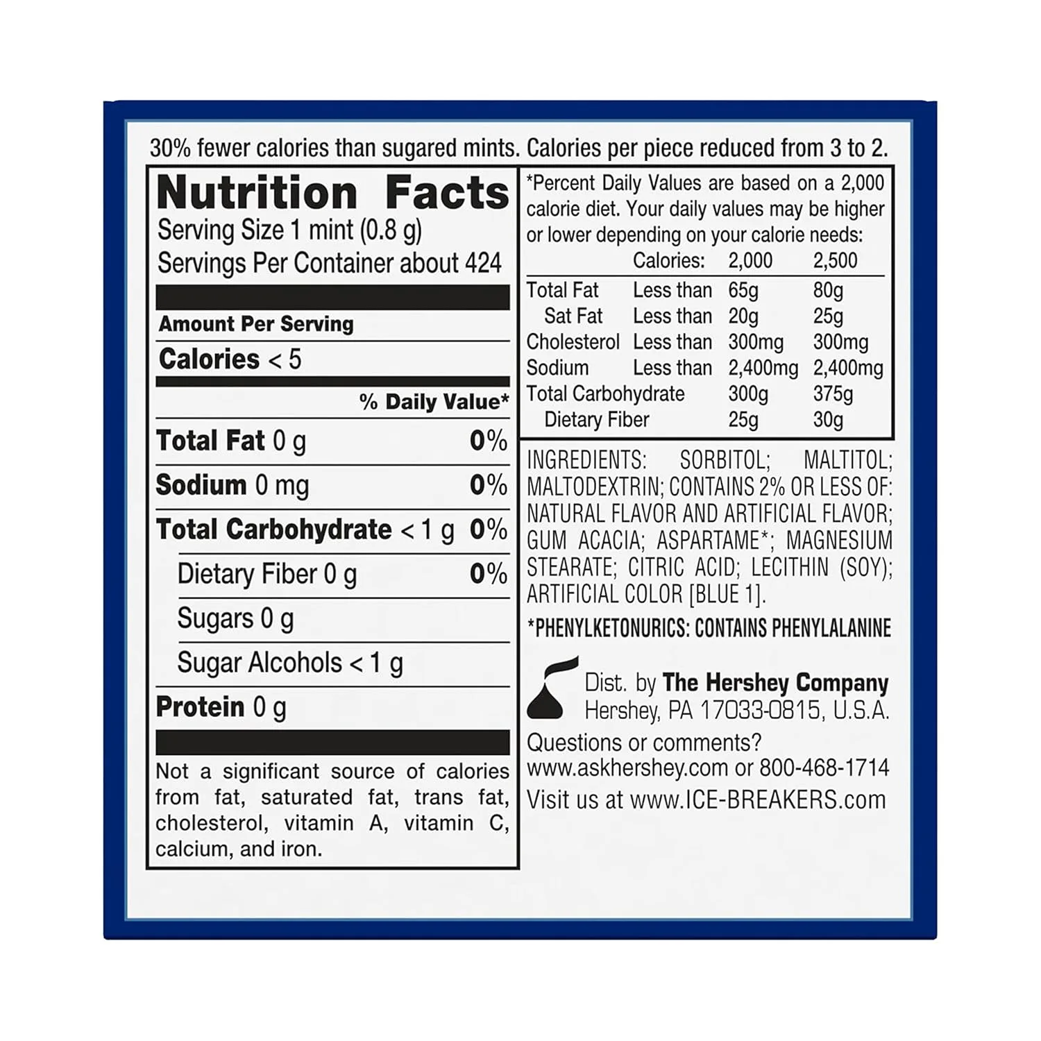 ICE BREAKERS Coolmint Sugar Free Mints - 8 Pack - Image 2