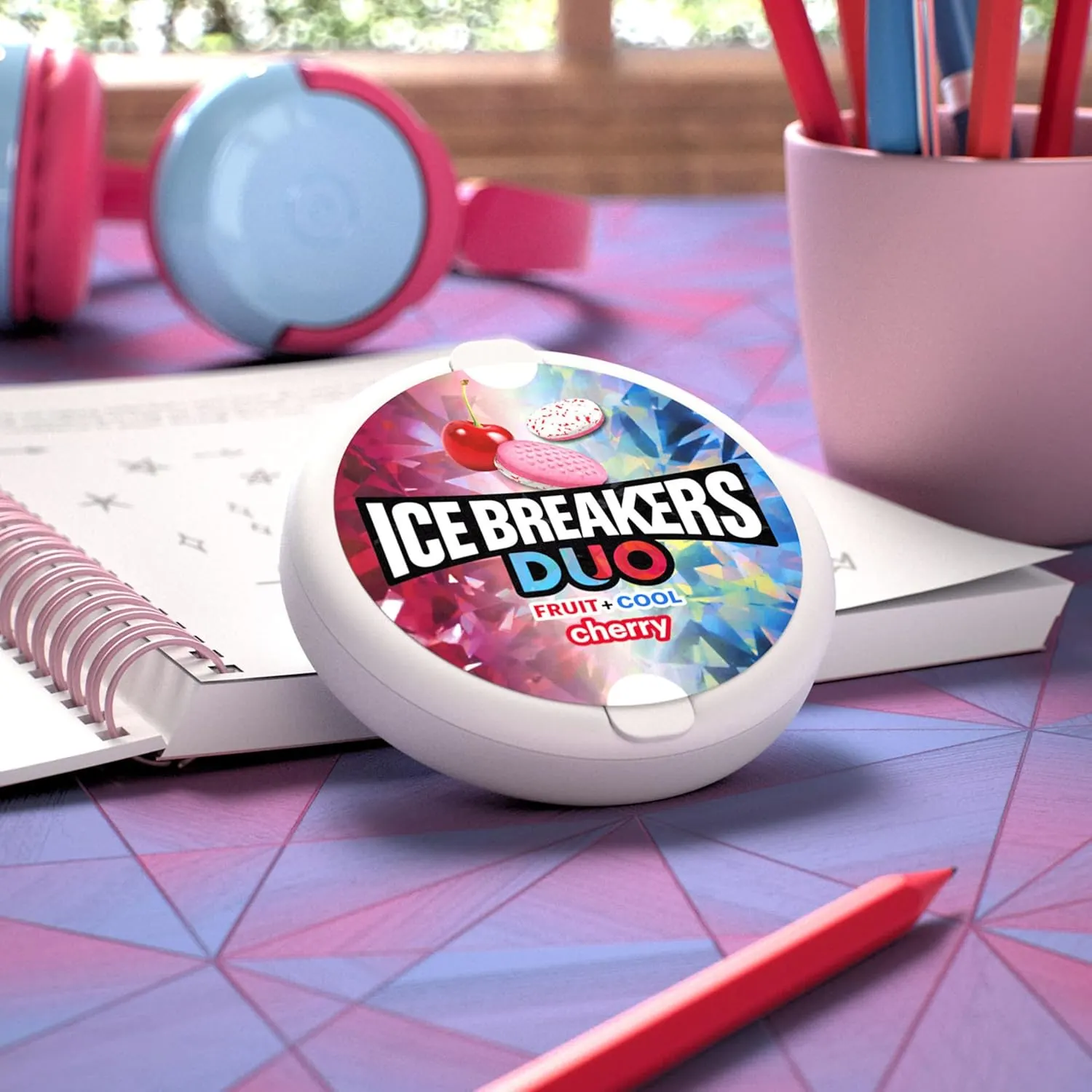 ICE BREAKERS Duo Cherry Sugar Free Mints - 8 Count - Image 5