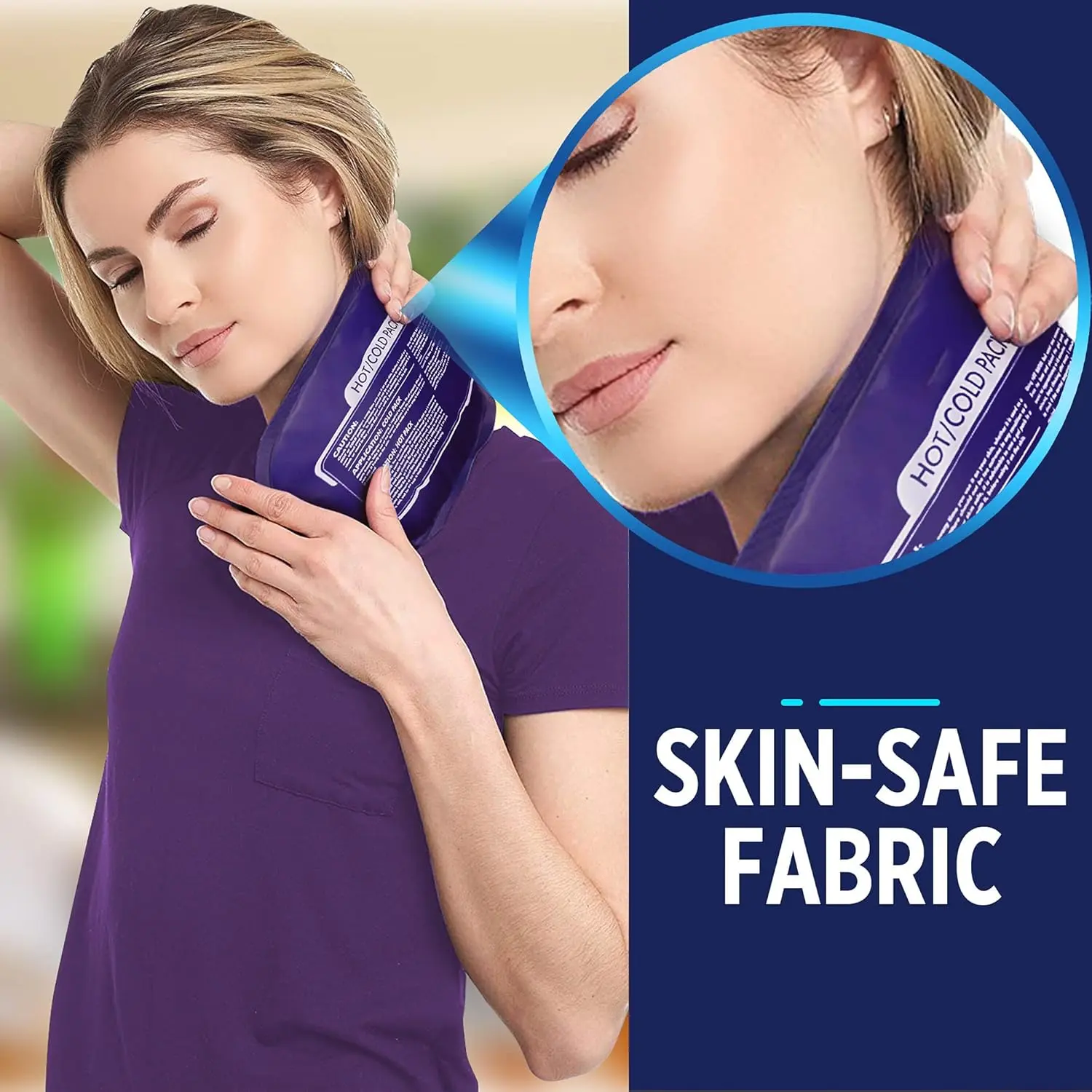 Ice Pack for Injuries - Hot Cold Reusable Gel Pack - Image 4