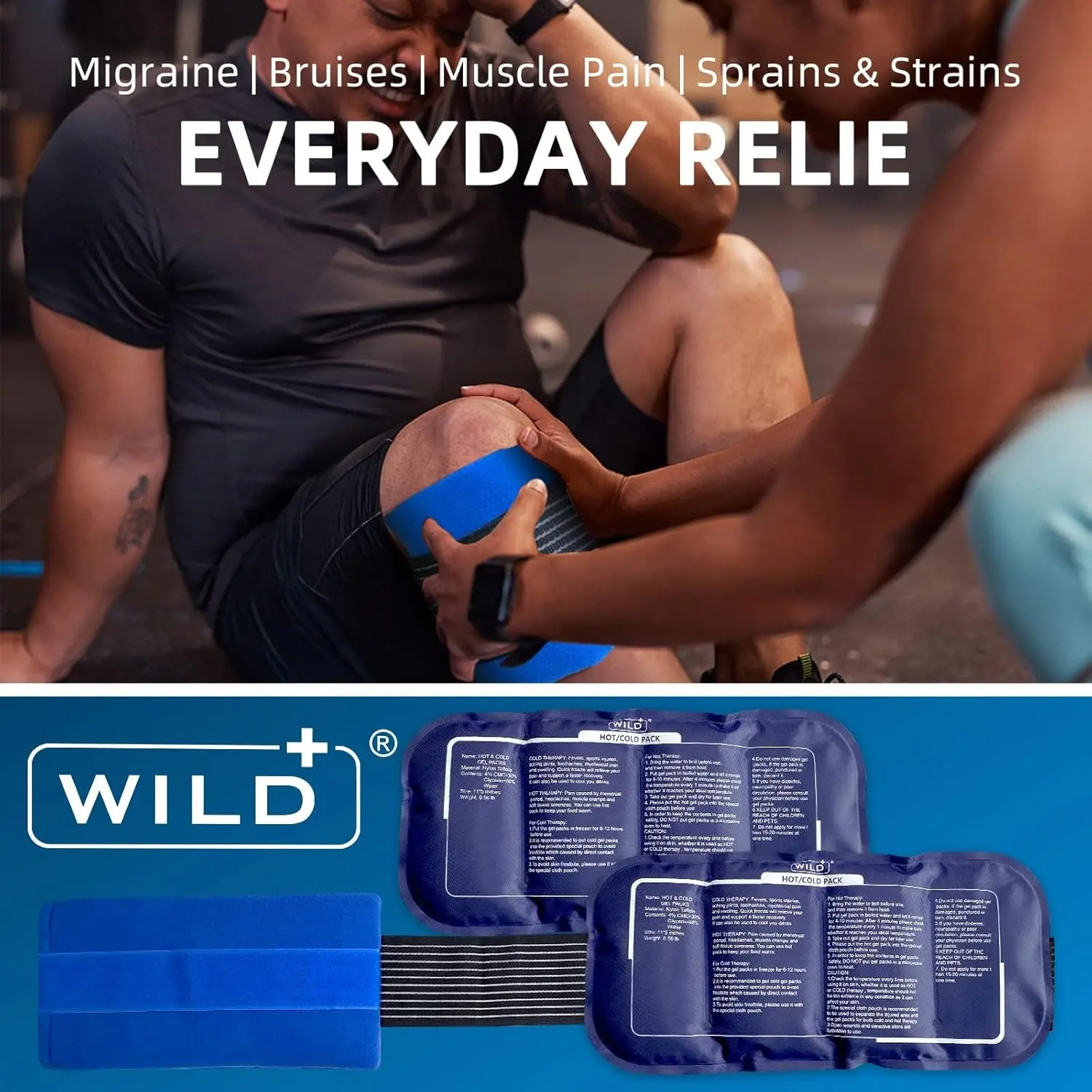 Ice Pack for Injuries Reusable Hot Cold Compress - Image 7