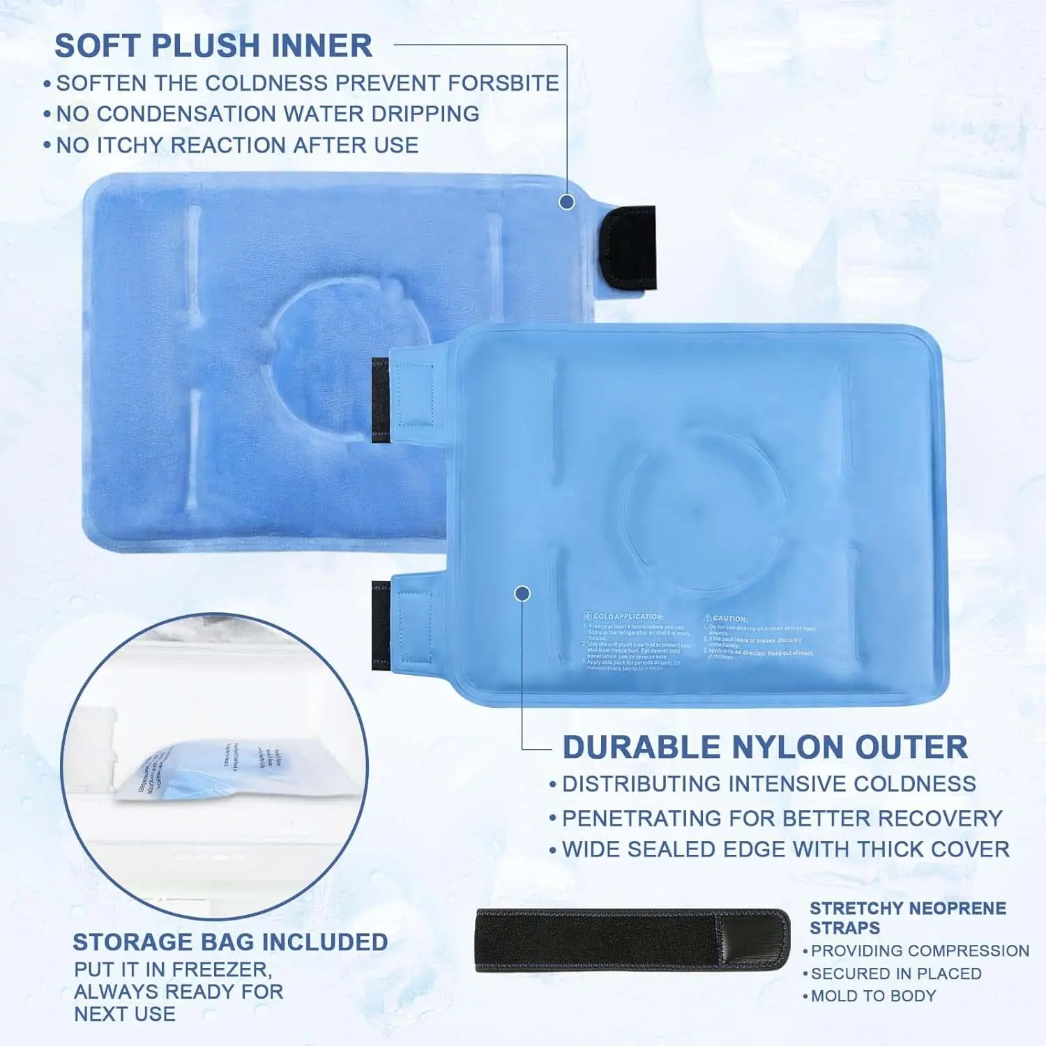 Ice Pack for Knee Pain Relief, Reusable Gel Compress - Image 4