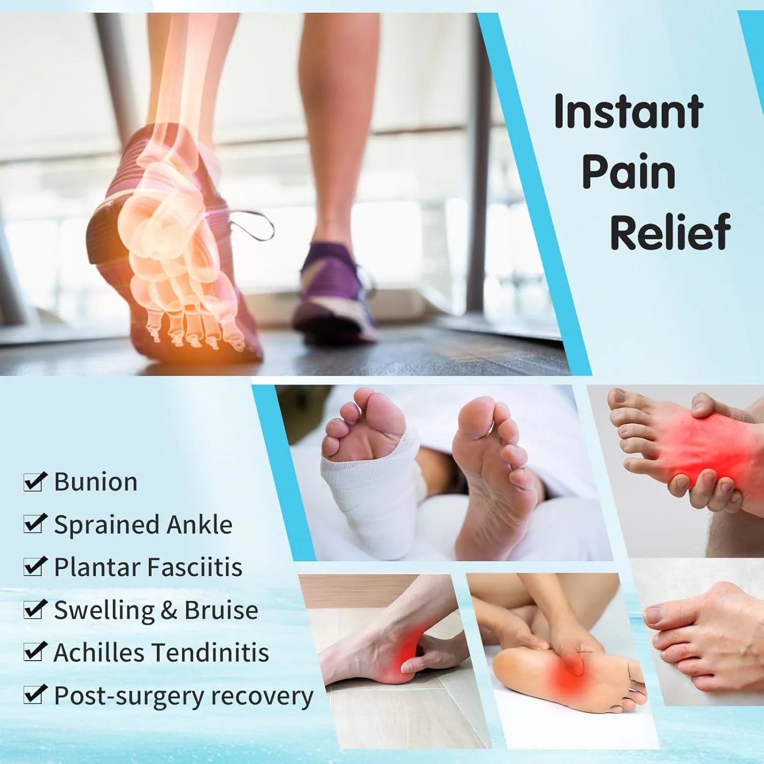 Tolaceea Ice Sock - Hot Cold Therapy for Foot Pain Relief - Image 2