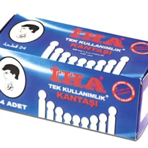 A pack of Iha traditional shaving blood stopper sticks with a coarse grit type for after-shave use, containing 24 individual sticks.