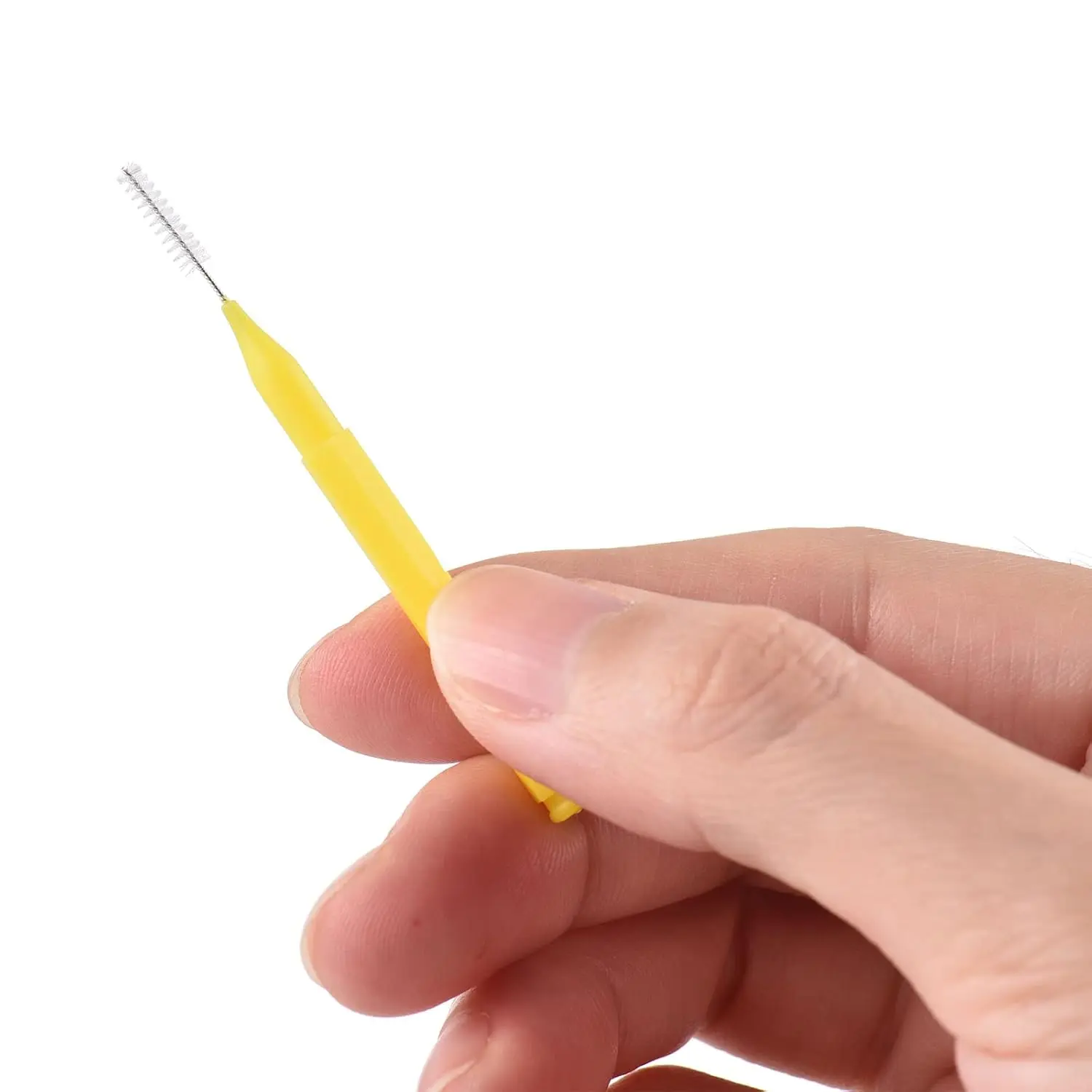 This set includes 100 colorful interdental brushes for cleaning between teeth and maintaining healthy gums, perfect for braces and daily oral hygiene.