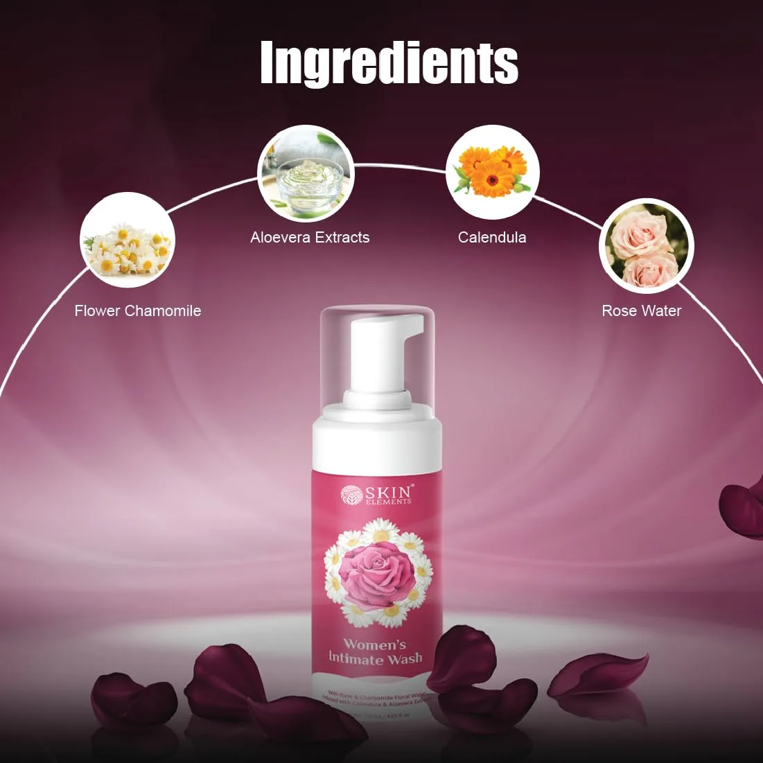 Intimate Wash for Women - Rose & Chamomile - Image 3