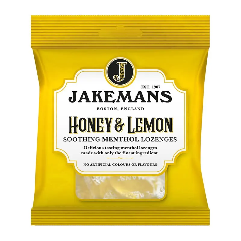Jakemans Honey Lemon Lozenges - 4 Pack - Image 2