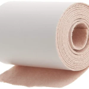 Tan Jaybird & Mais moleskin roll with latex-free zinc oxide adhesive for protecting skin and preventing blisters.