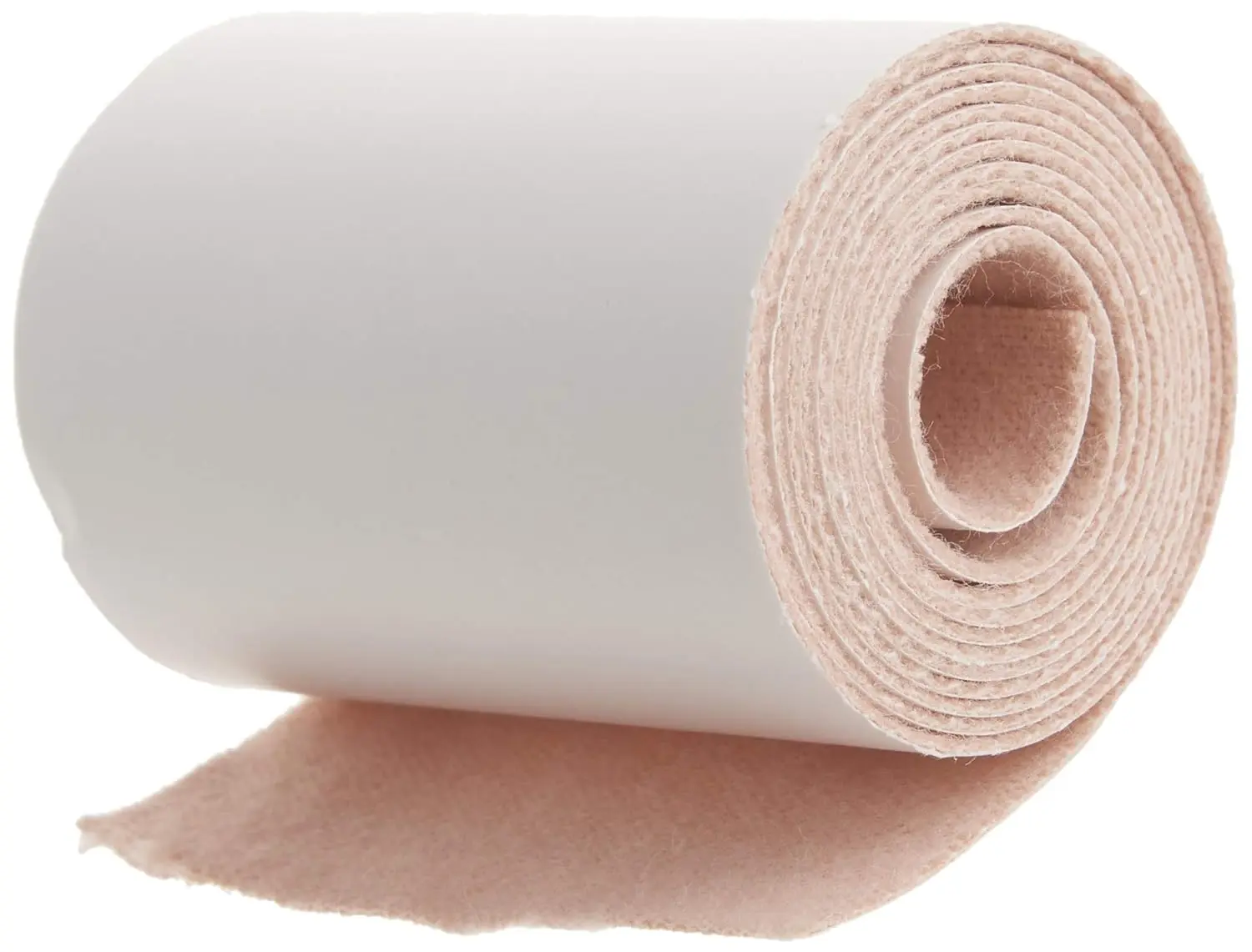 Tan Jaybird & Mais moleskin roll with latex-free zinc oxide adhesive for protecting skin and preventing blisters.