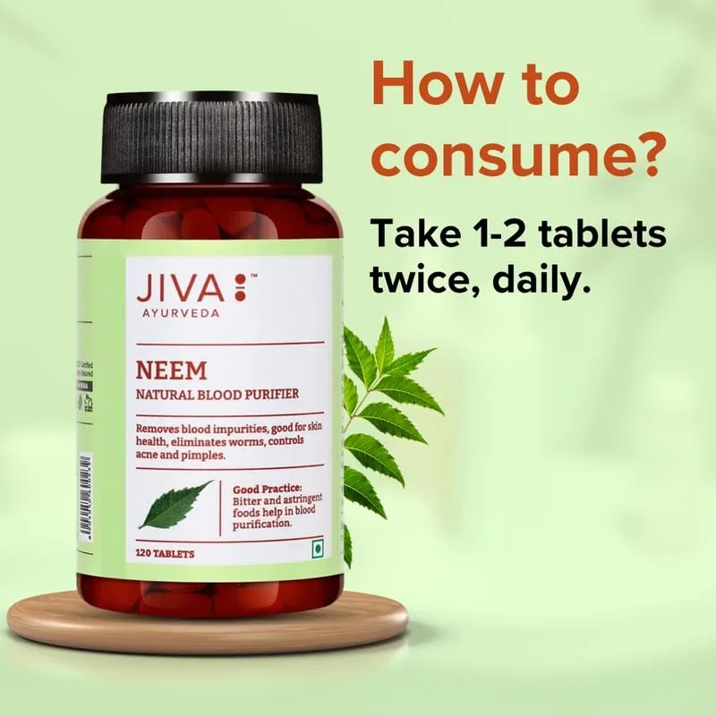Jiva Neem Tablets | Blood Purifier & Skin Wellness - Image 7