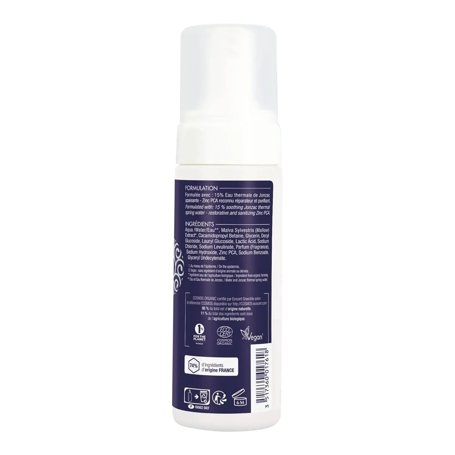 This organic shaving foam by Eau Thermale Jonzac is light and refreshing, helping blades glide smoothly for a comfortable, close shave, ideal for sensitive skin prone to redness and irritation.