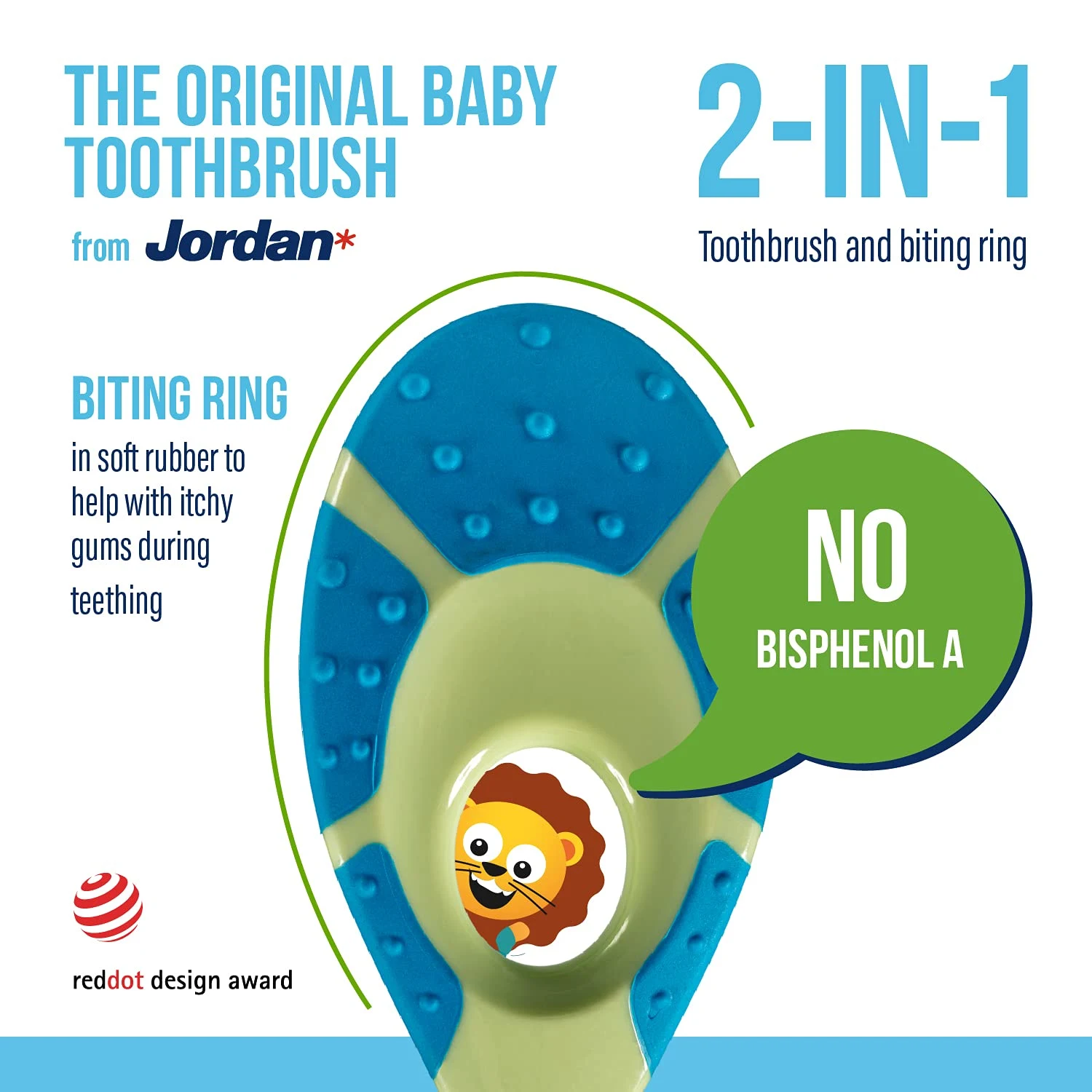 Jordan Baby Toothbrush - Soft, BPA-Free, Teething Relief - Image 4