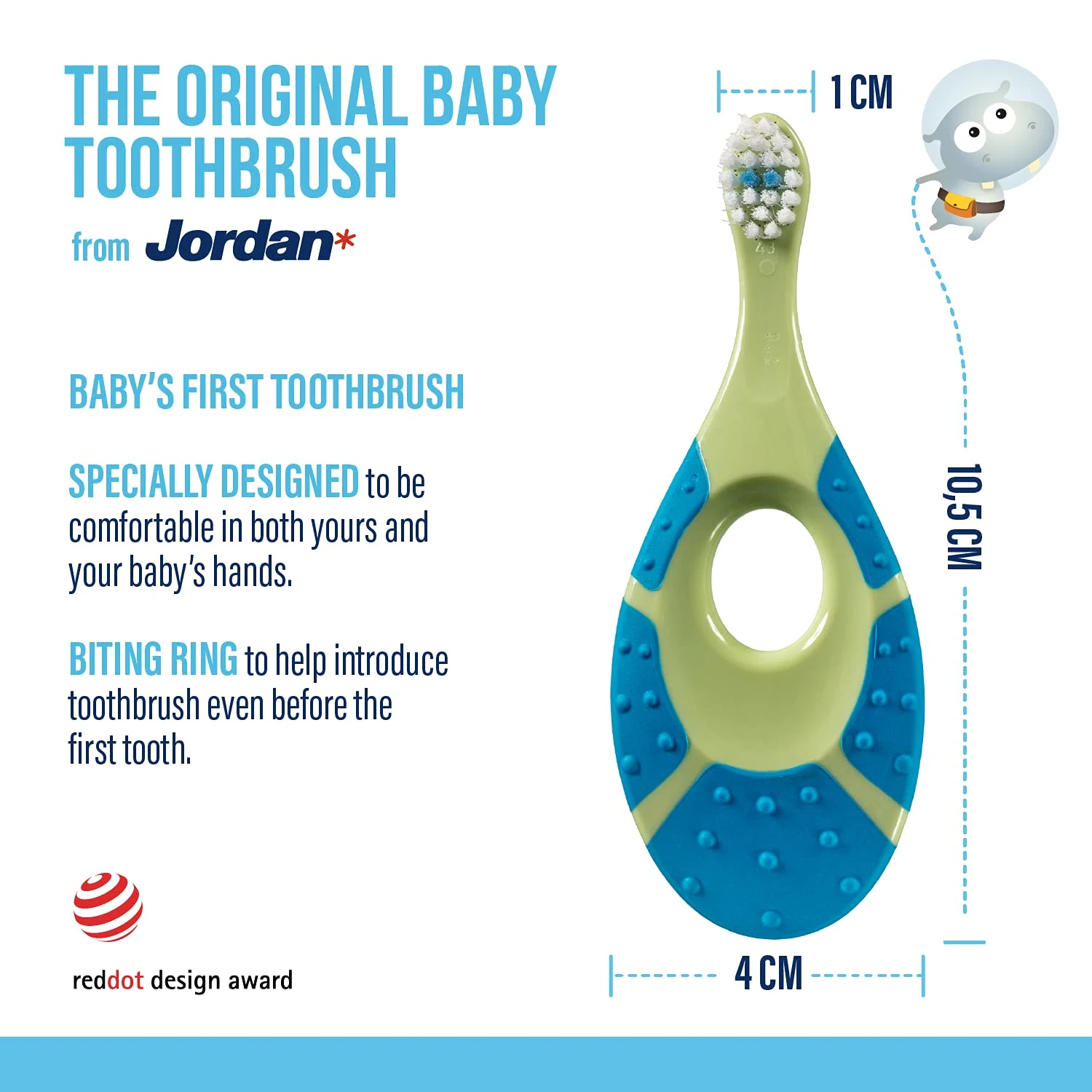 Jordan Baby Toothbrush - Soft, BPA-Free, Teething Relief - Image 6