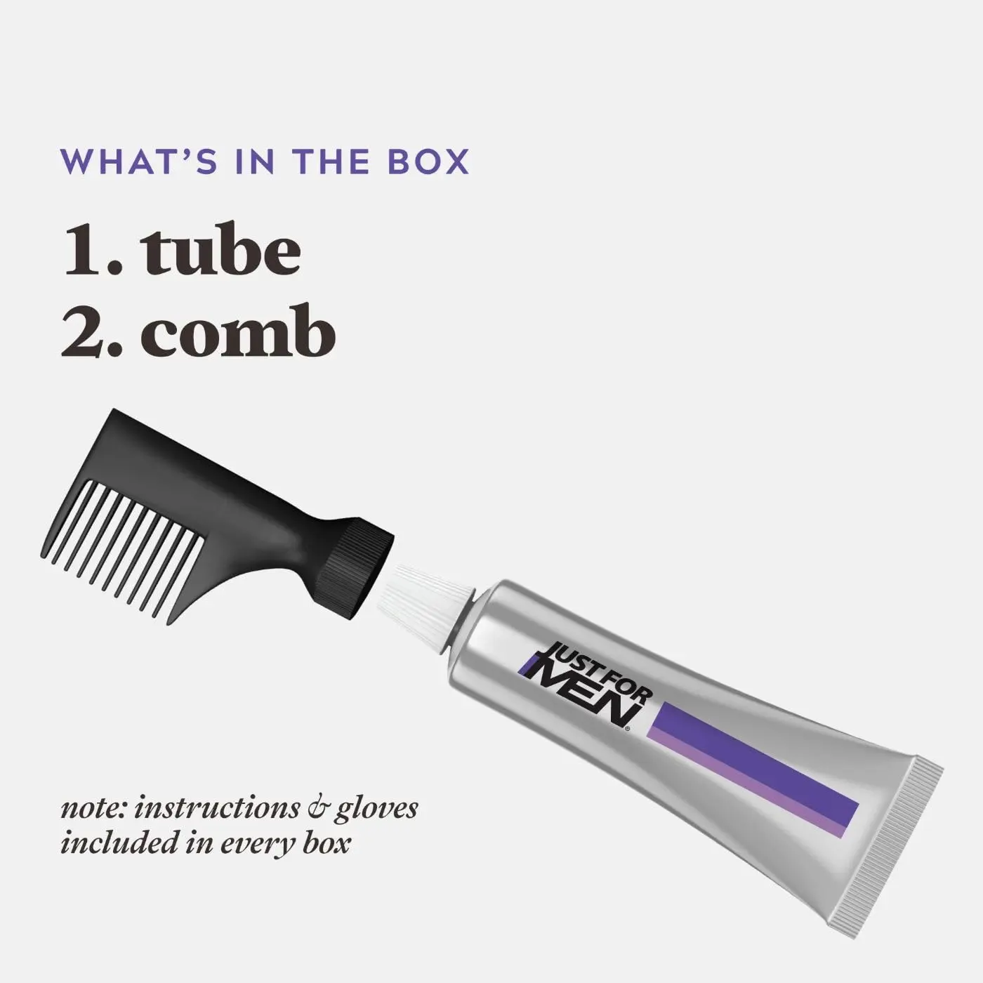 Just For Men Touch of Gray hair color gradually blends away some gray hairs, creating a natural salt and pepper look in just 5 minutes.