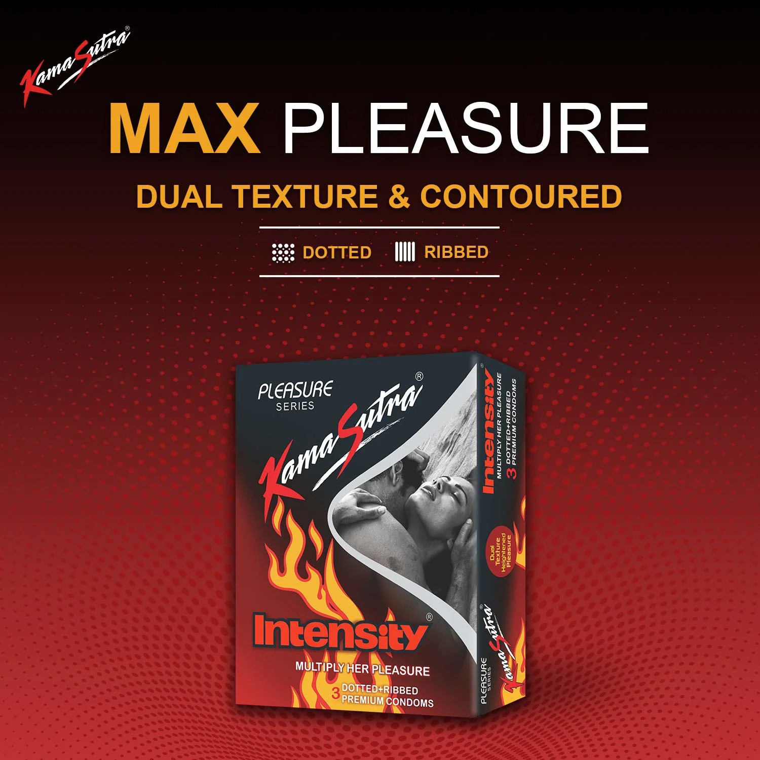 Kama Sutra Condom Intense - Ribbed & Dotted - Image 4