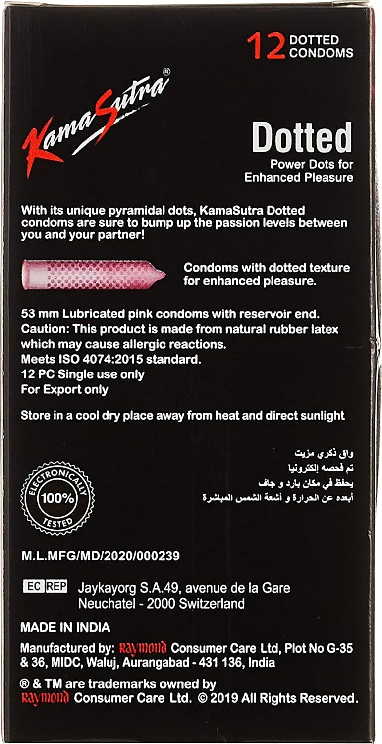 Kama Sutra Dotted Condoms - Enhanced Pleasure - Image 2