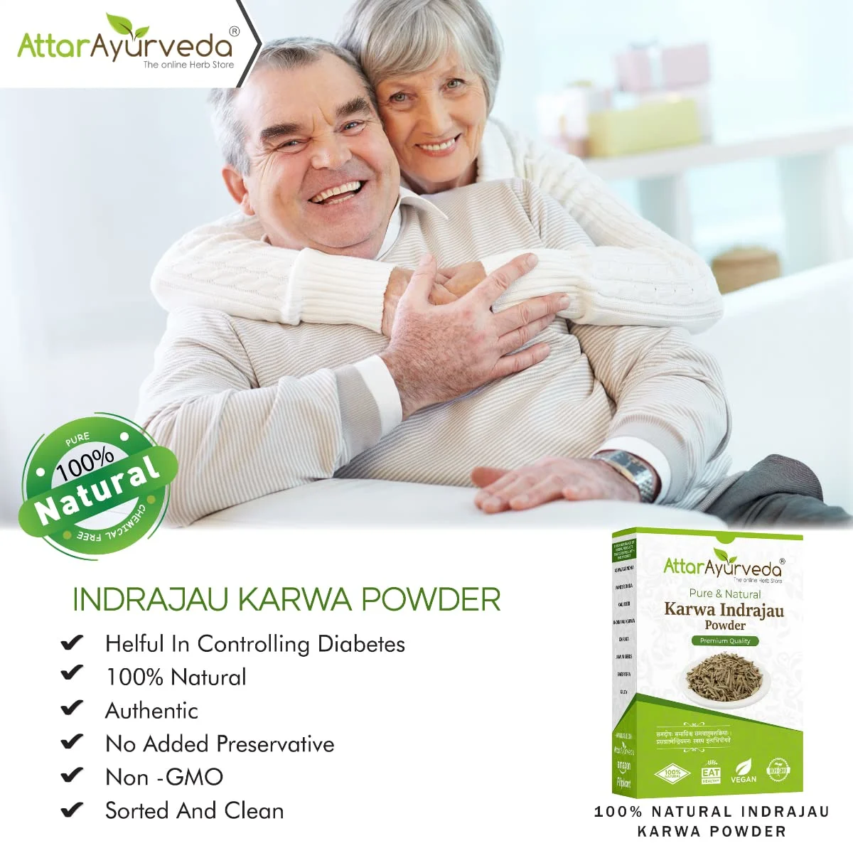 Karva Indrajau Powder - Holarrhena Pubescens - Attar Ayurveda - Image 3