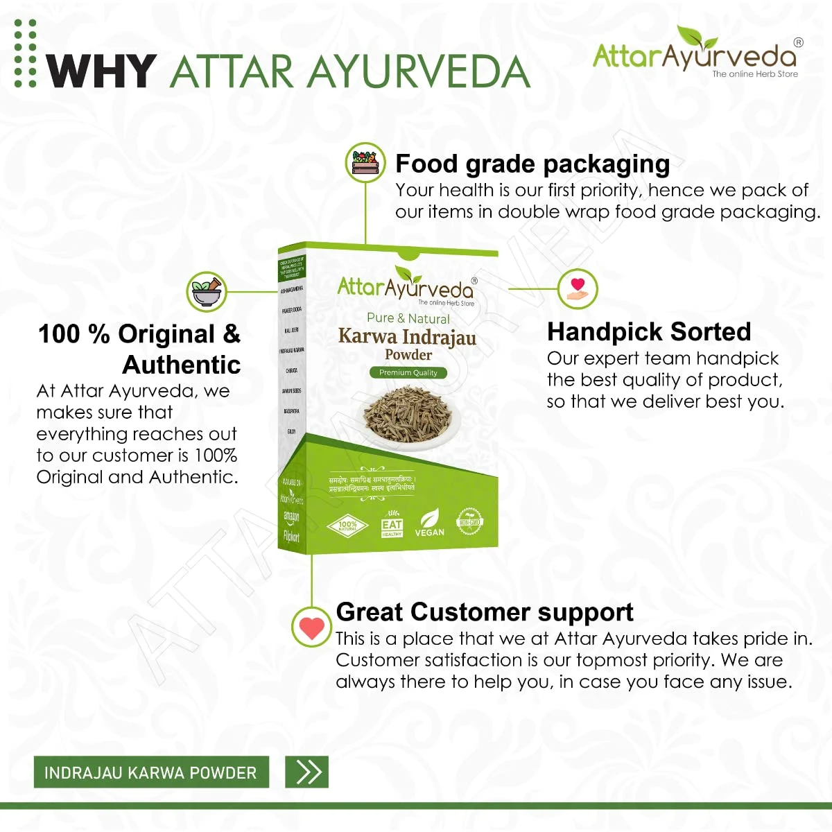 Karva Indrajau Powder - Holarrhena Pubescens - Attar Ayurveda - Image 7