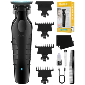 KEMEI 2299 cordless hair clipper for men with DLC blade, high-speed motor and 180 minutes runtime after a 3-hour charge.