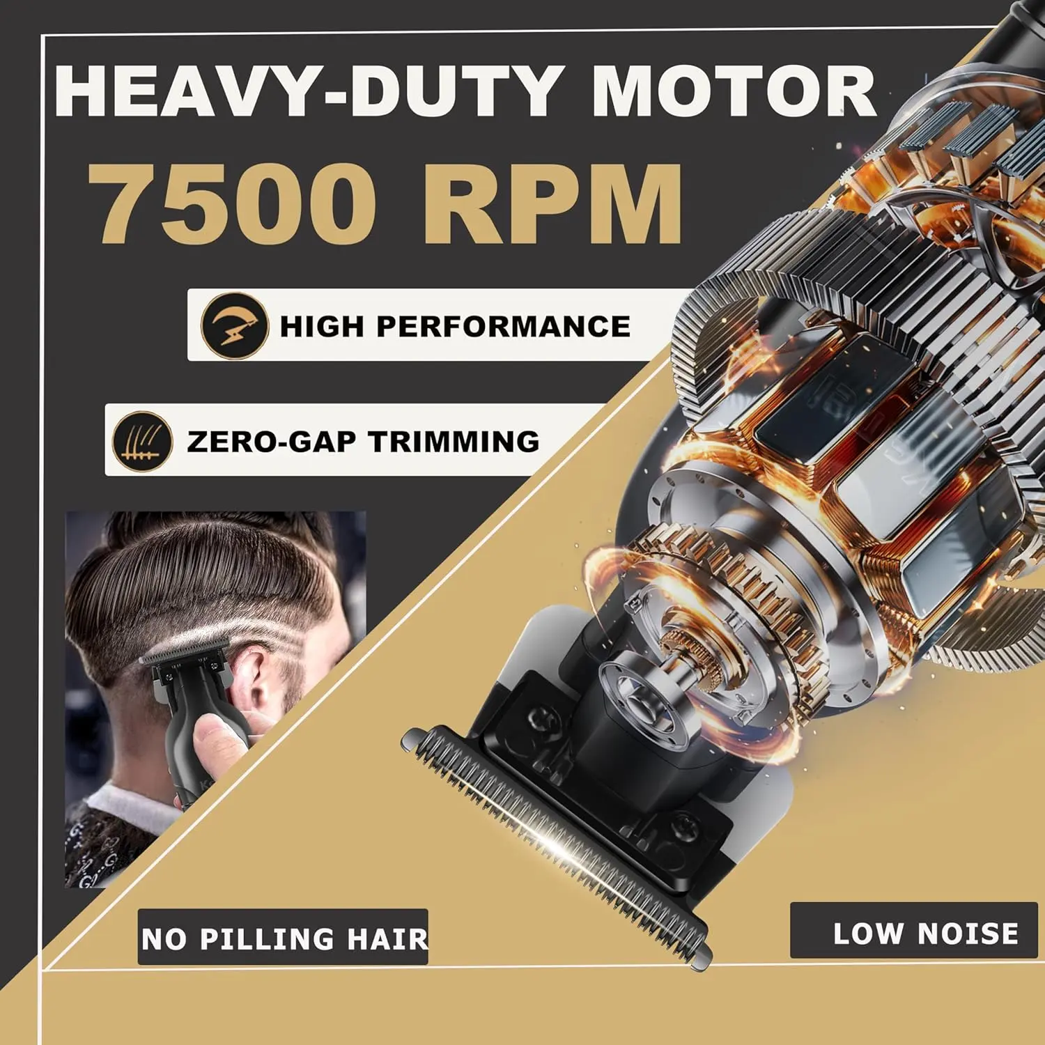 The Kemei 2299 professional cordless hair and beard trimmer provides barber-grade precision with a long-lasting rechargeable battery and quiet, powerful motor.