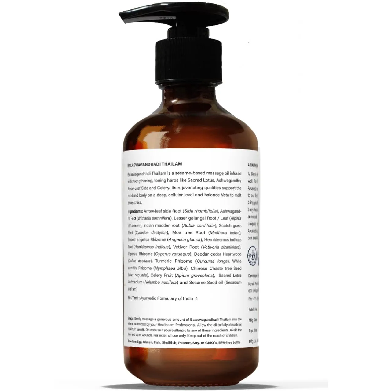 Kerala Ayurveda Balaswagandhadi Thailam 200ml - Image 4