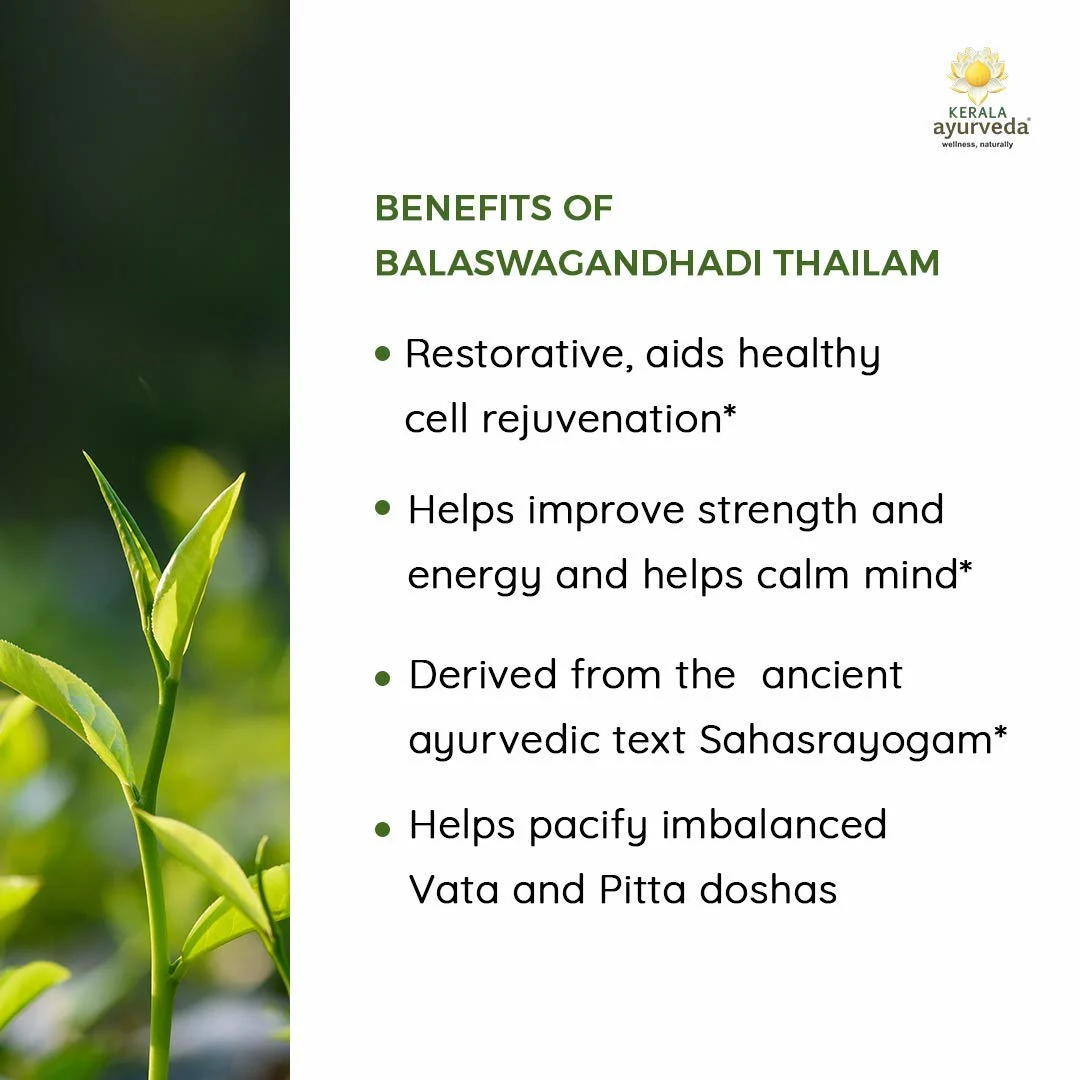 Kerala Ayurveda Balaswagandhadi Thailam 200ml - Image 5