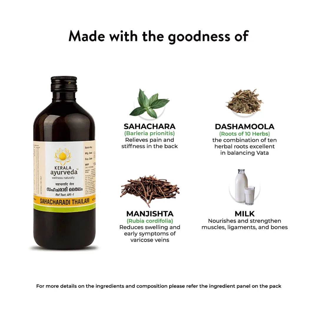 Kerala Ayurveda Sahacharadi Thailam - 450ml - Image 7