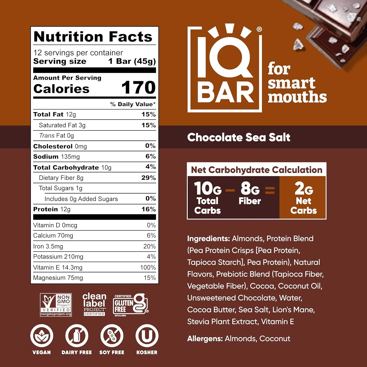 Keto Protein Bars - Vegan, Low Carb, High Fiber Snacks - Image 2