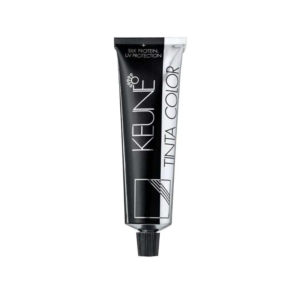 Keune Tinta Color 3 Dark Brown hair dye, formulated with care and in hygienic packaging, to enhance hair with silk protein.