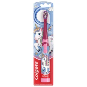 Colgate Kids Battery Toothbrush, Unicorn, Ages 3+, 1 Pack