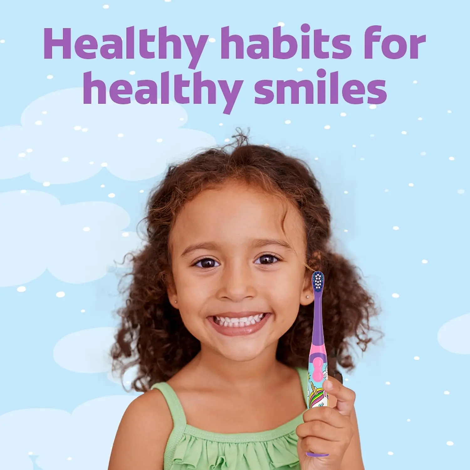 Colgate Kids Battery Toothbrush, Unicorn, Ages 3+, 1 Pack - Image 7