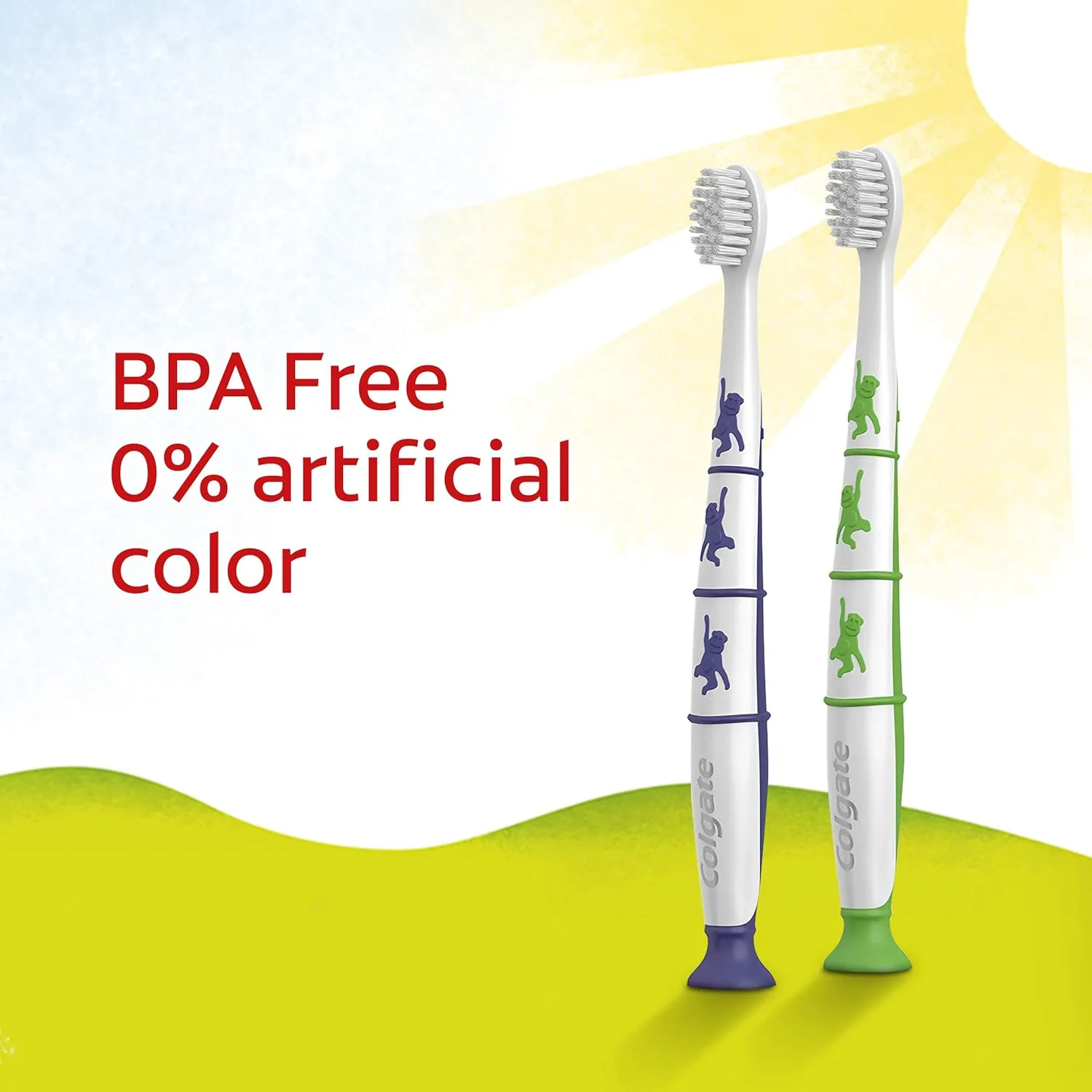 Kids BPA Free Extra Soft Toothbrush 2 Pack - Image 5