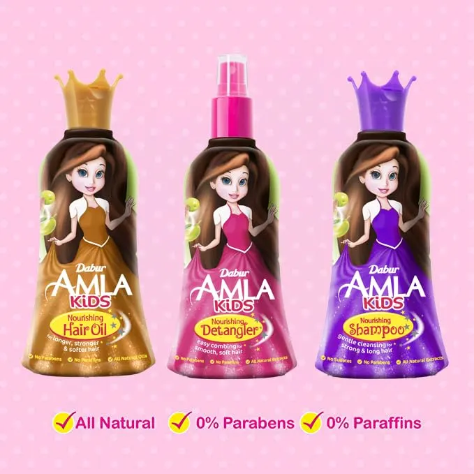 Kids Detangler Amla Natural Oils | Easy Combing - Image 7