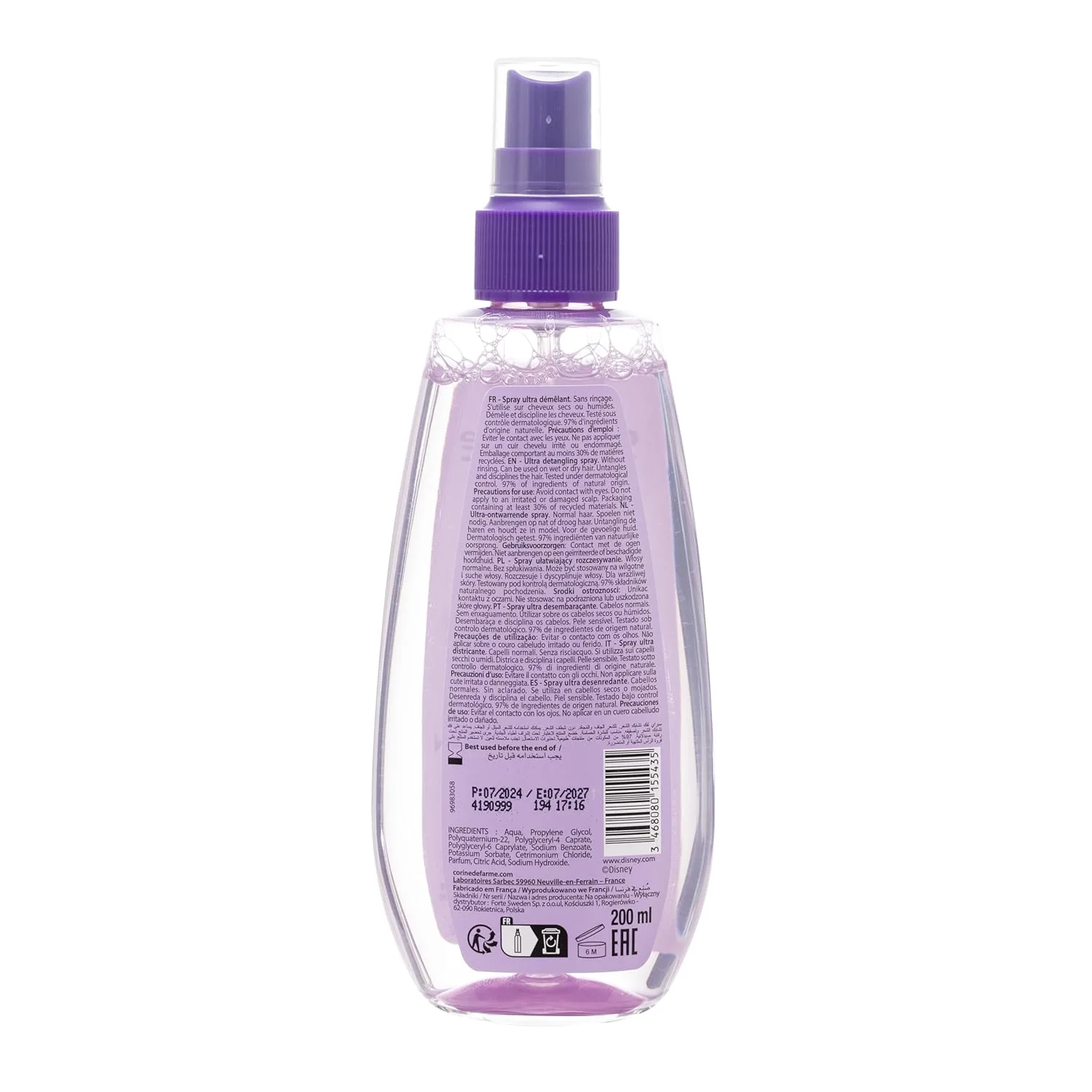 Kids Detangling Spray - Princess Hair, 97% Natural - Image 2