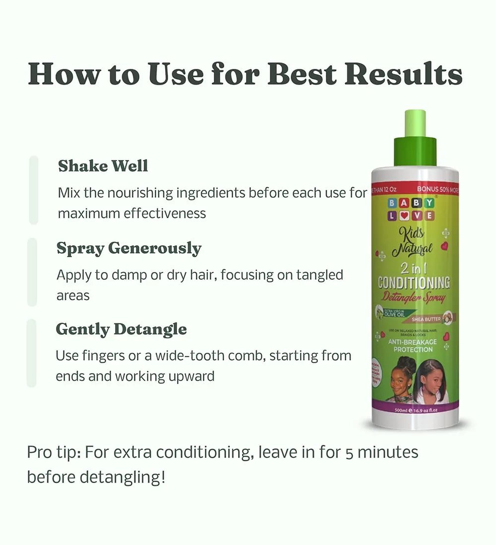 Kids Detangling Spray - Sulfate Free Moisturizer - Image 5