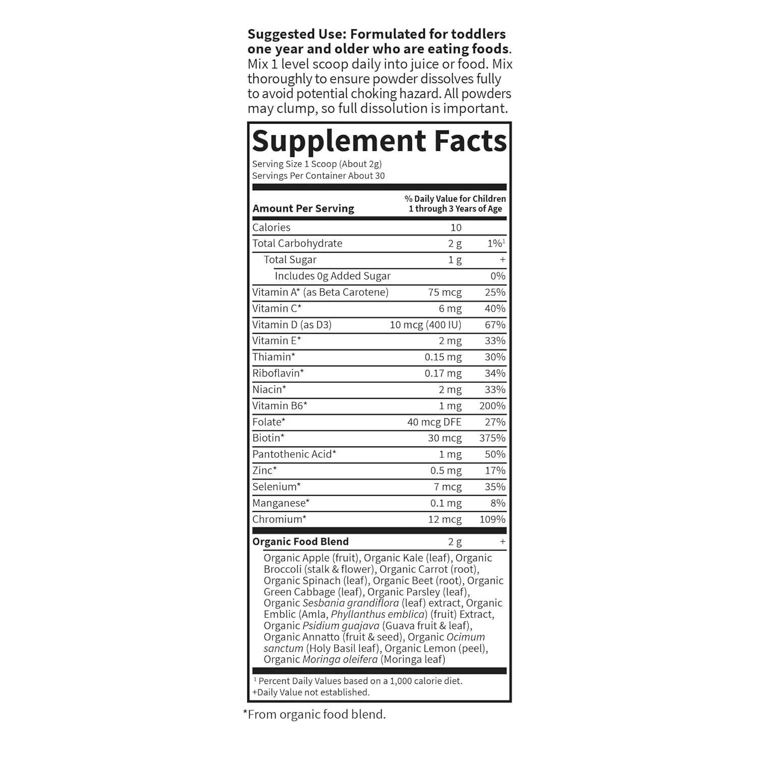 Kids Multivitamin Powder Organic Toddler Multi - Image 6