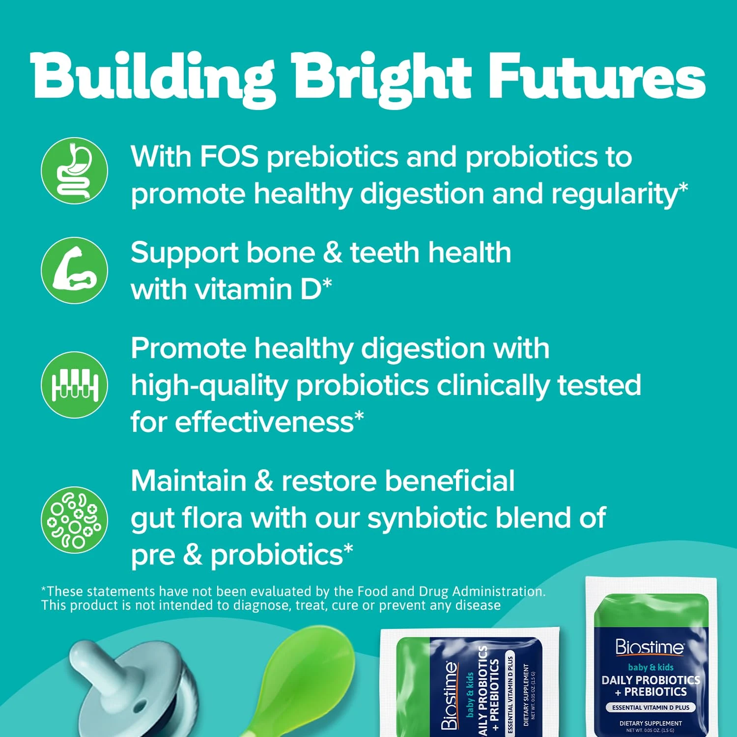 Kids Probiotic Prebiotic Vitamin D Drops - Image 2