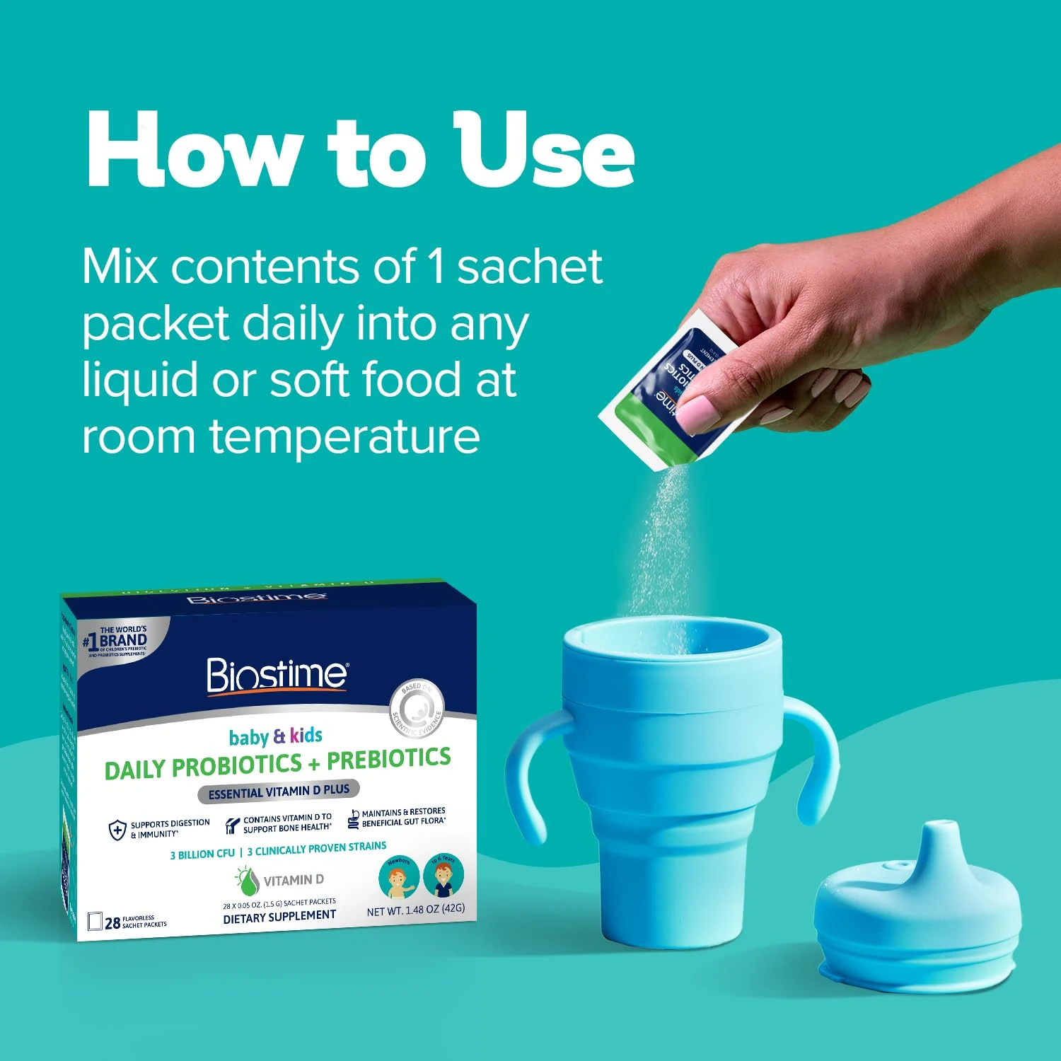 Kids Probiotic Prebiotic Vitamin D Drops - Image 4