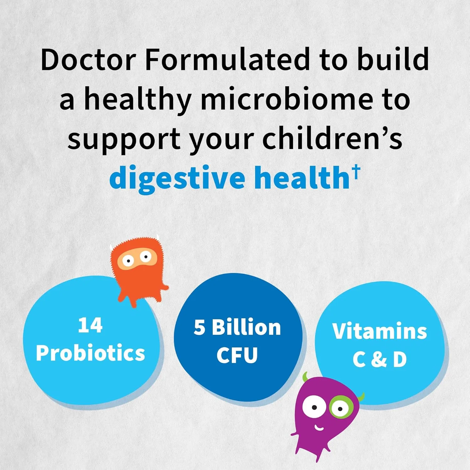 Kids Probiotics + Vitamins C & D, Organic, Strawberry Banana - Image 5