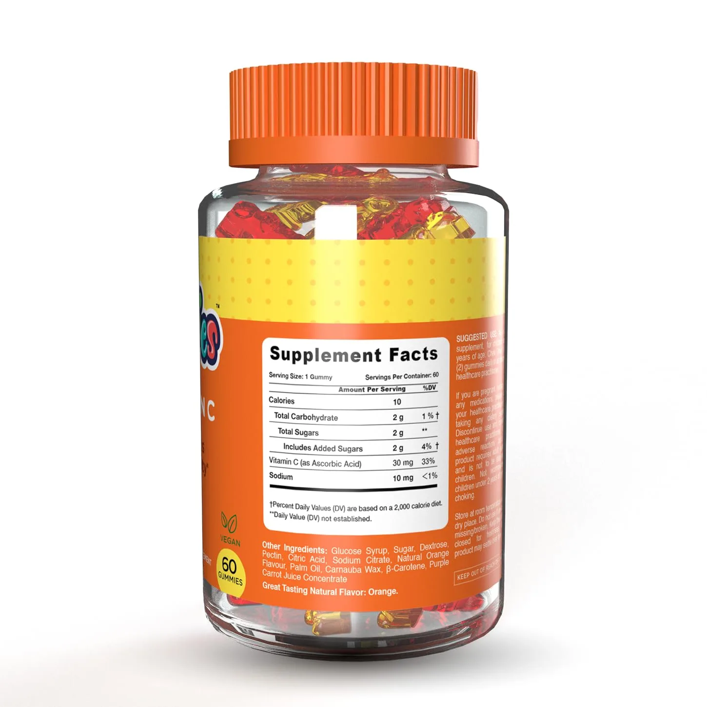 Kids Vitamin C Gummies - Immune Support & Vegan - Image 2