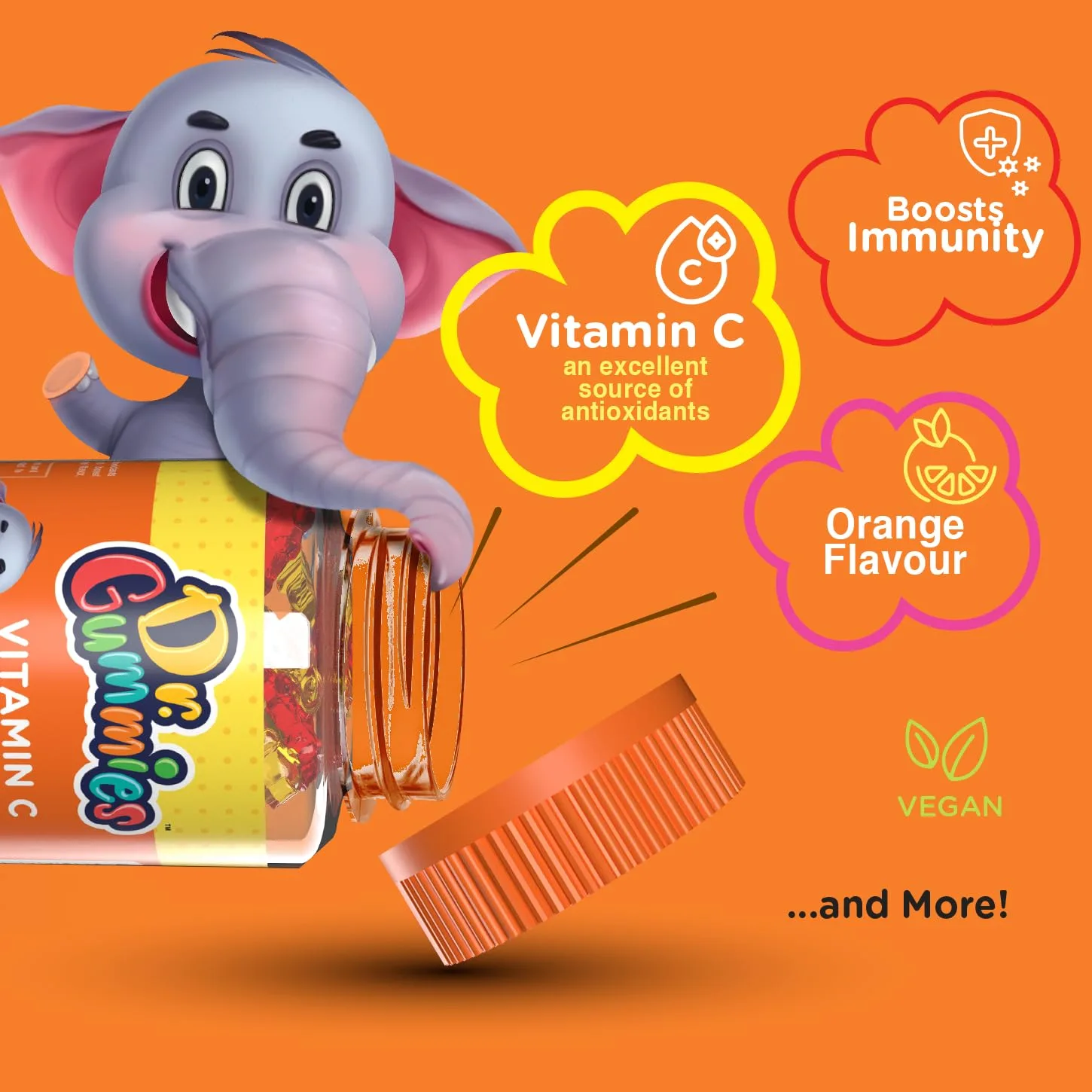 Kids Vitamin C Gummies - Immune Support & Vegan - Image 4