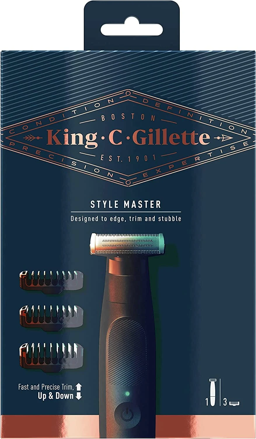 King C Gillette Style Master Cordless Beard Trimmer - Image 2