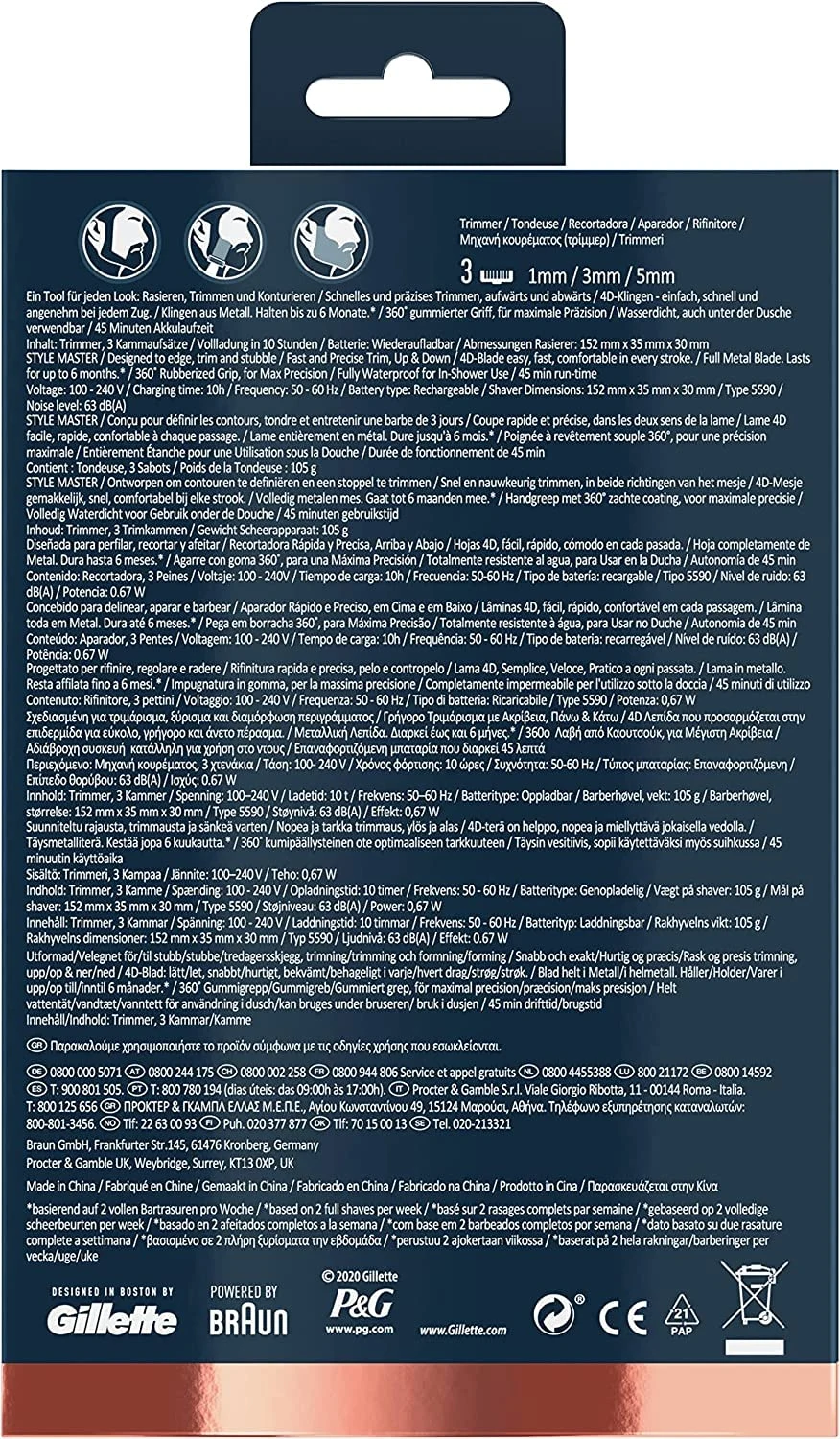 King C Gillette Style Master Cordless Beard Trimmer - Image 7