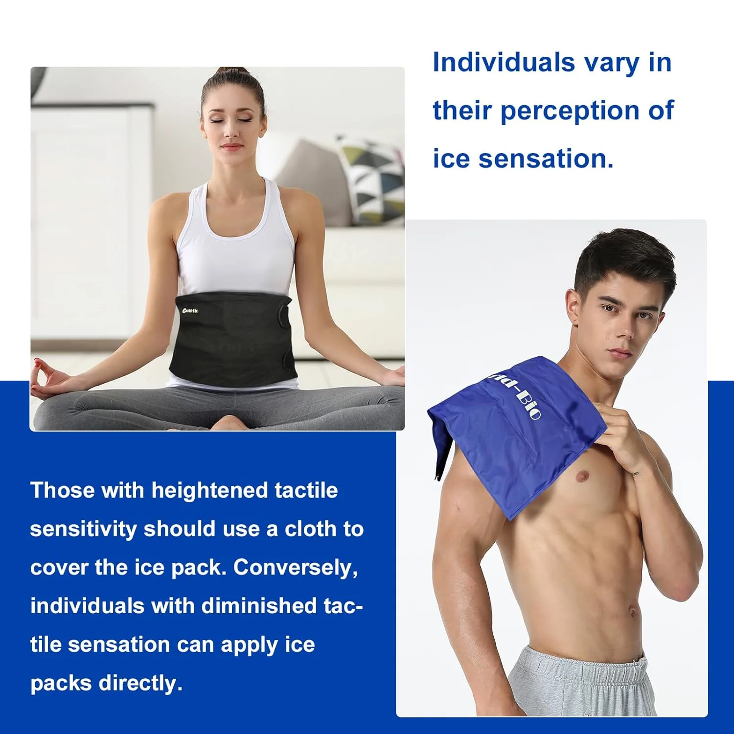 Knee Ice Pack Wrap - Hot Cold Therapy for Pain Relief - Image 5