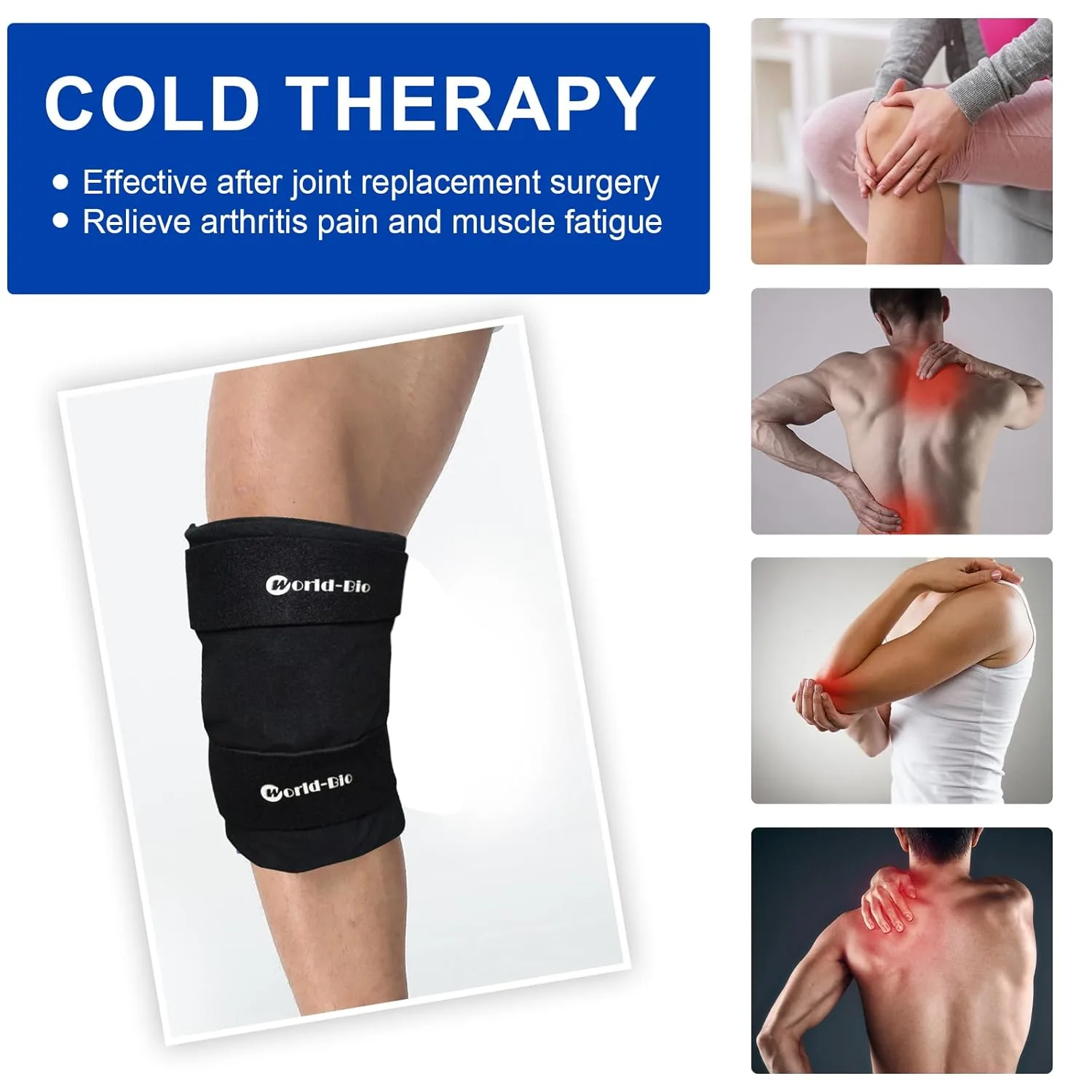 Knee Ice Pack for Pain Relief Reusable Cold Compress - Image 7