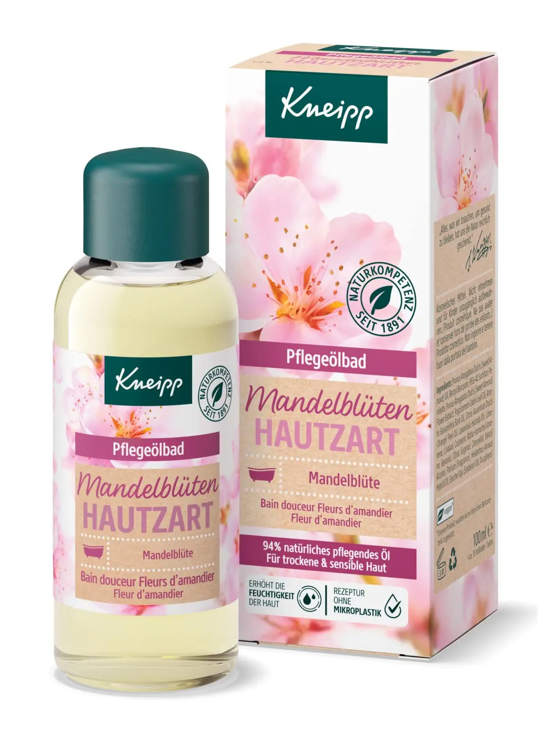 Kneipp Almond Blossom Oil Bath - Nourishing Skin Care