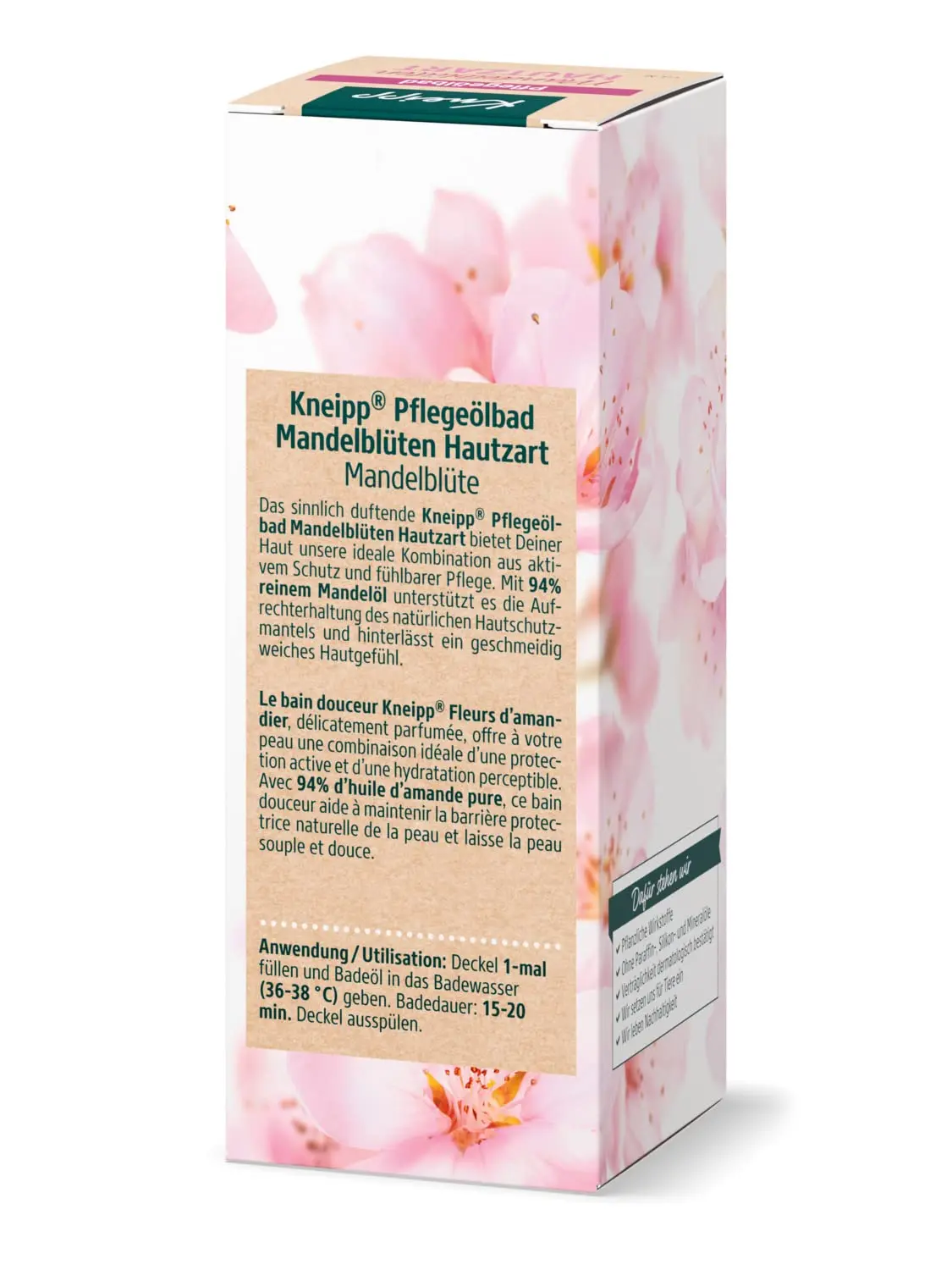 Kneipp Almond Blossom Oil Bath - Nourishing Skin Care - Image 2