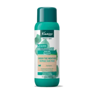 Kneipp Eucalyptus Aromatherapy Bubble Bath provides respiratory wellness and under the weather relief with plant-based, vegan ingredients for up to eight relaxing aromatherapy baths.