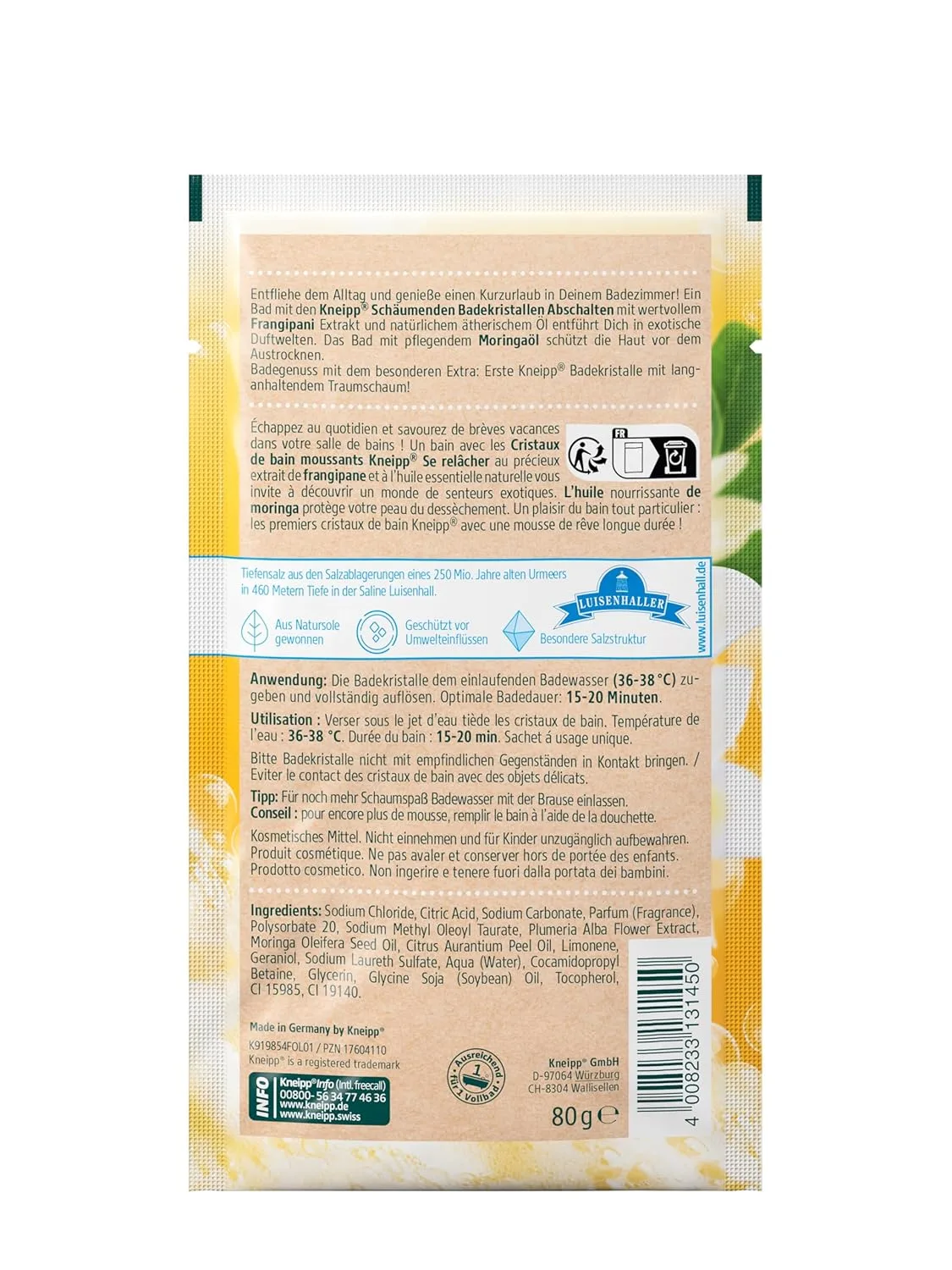Kneipp Foaming Bath Salt - Relaxing, Fragrant Bath - Image 2