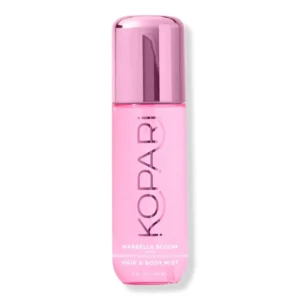 Kopari Marbella Bloom hair and body mist with bright floral notes of neroli and bergamot, perfect for a refreshing summer scent.