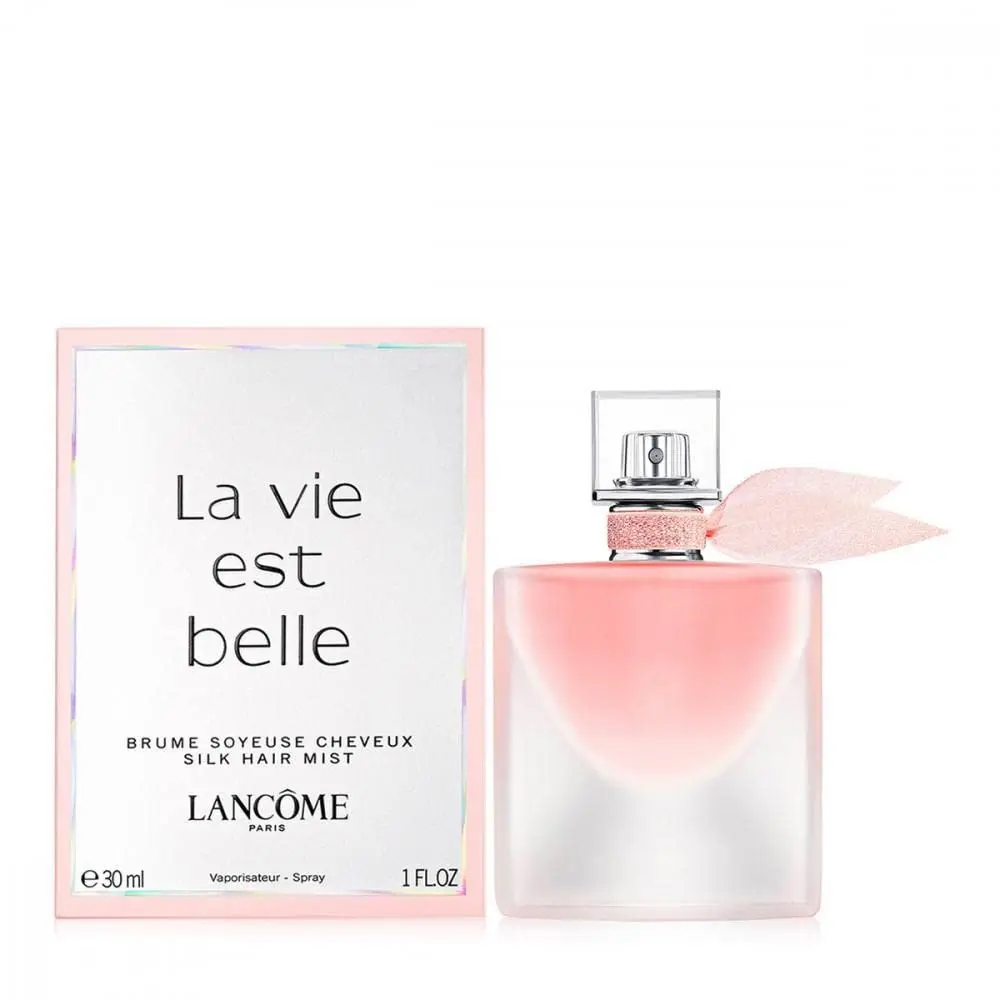 LANCOME PARIS La Vie Est Belle Hair Mist gives hair a sweetly happy fragrance with notes of pear and black currant.